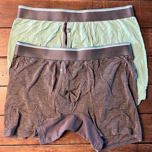 Basic man boxer briefs gray/seafoam